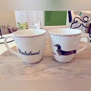 Two Dachshund Mug Set Milly Green British Design